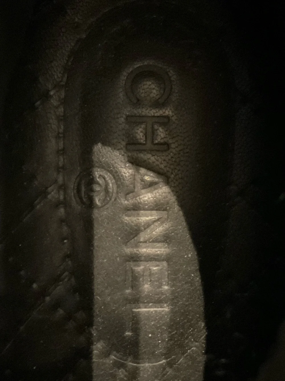 CHANEL suede tweed